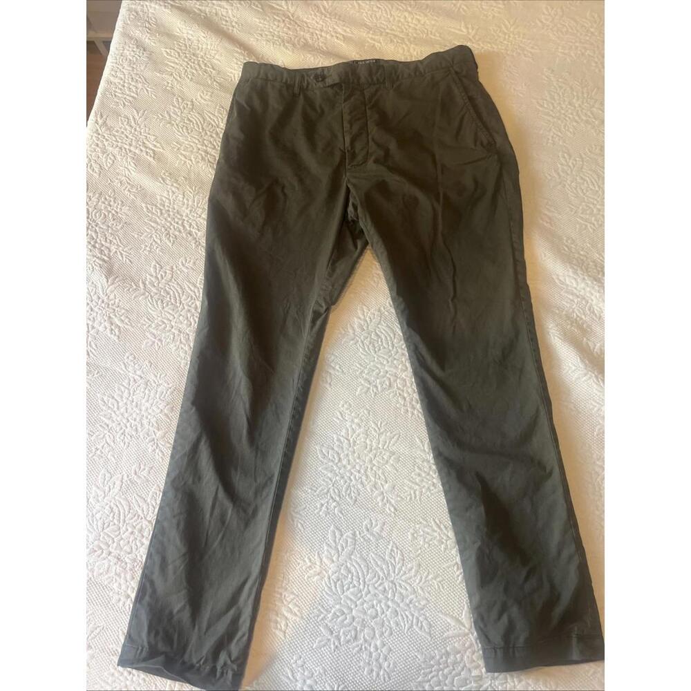 Todd Snyder Pants Green Slim Fit 5-Pocket Chino